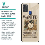 Luffy Wanted Glass Case for Samsung A21s