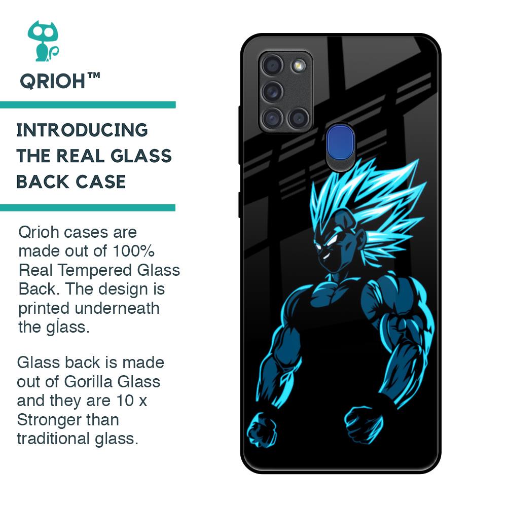 Pumped Up Anime Glass Case for Samsung A21s