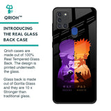 Minimalist Anime Glass Case for Samsung A21s