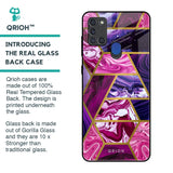 Electroplated Geometric Marble Glass Case for Samsung A21s