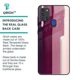 Brush Stroke Art Glass Case for Samsung A21s