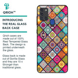 Multicolor Mandala Glass Case for Samsung A21s