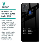 Black Soul Glass Case for Samsung A21s