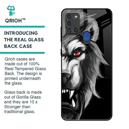 Wild Lion Glass Case for Samsung A21s