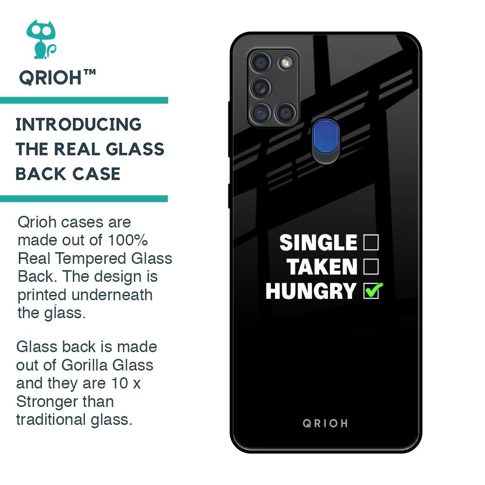 Hungry Glass Case for Samsung A21s
