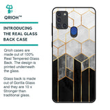 Tricolor Pattern Glass Case for Samsung A21s