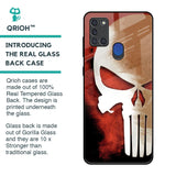 Red Skull Glass Case for Samsung A21s