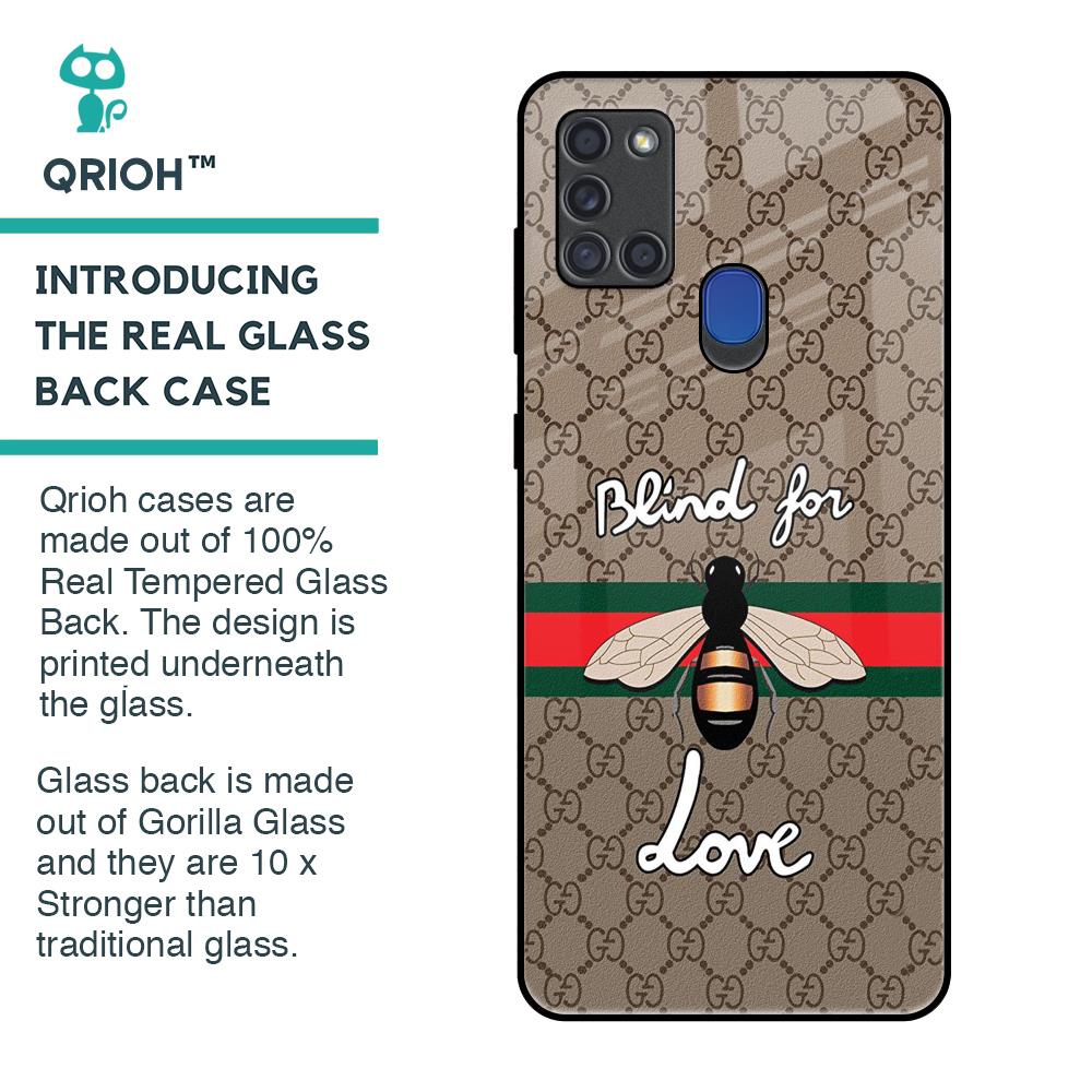 Blind For Love Glass Case for Samsung A21s