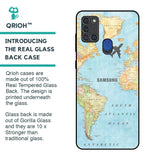 Fly Around The World Glass Case for Samsung A21s