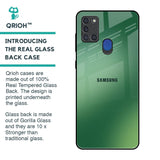 Green Grunge Texture Glass Case for Samsung A21s