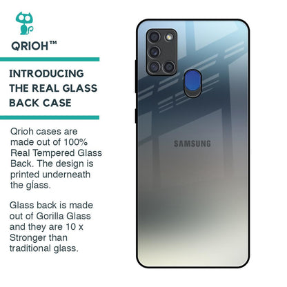 Tricolor Ombre Glass Case for Samsung A21s