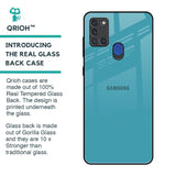Oceanic Turquiose Glass Case for Samsung A21s