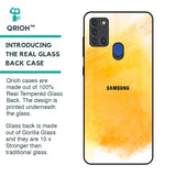 Rustic Orange Glass Case for Samsung A21s