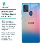 Blue & Pink Ombre Glass case for Samsung A21s