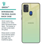 Mint Green Gradient Glass Case for Samsung A21s