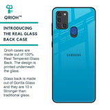 Blue Aqua Glass Case for Samsung A21s