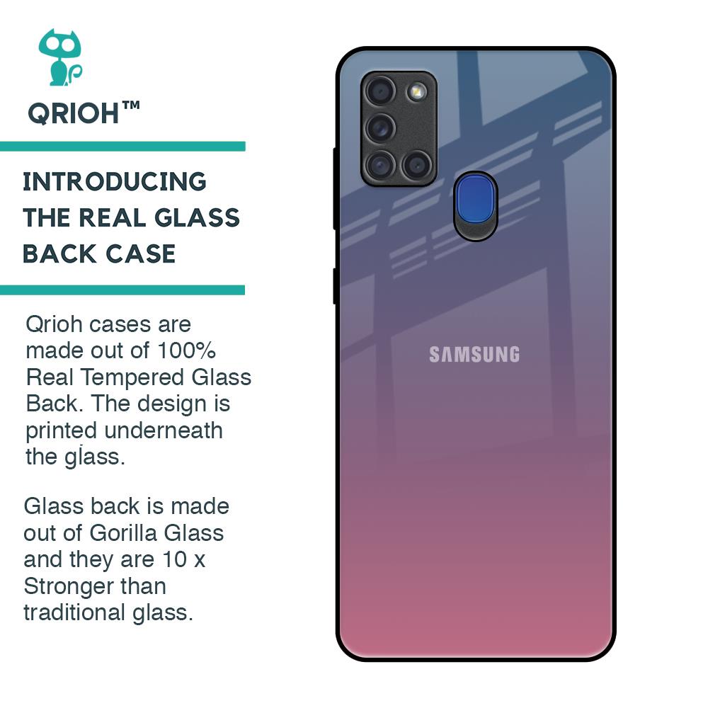 Pastel Gradient Glass Case for Samsung A21s