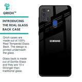 Jet Black Glass Case for Samsung A21s