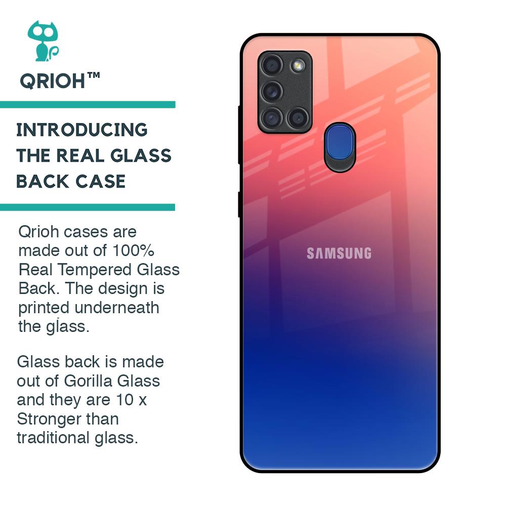 Dual Magical Tone Glass Case for Samsung A21s