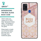 Boss Lady Glass Case for Samsung Galaxy A21s