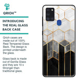 Tricolor Pattern Glass Case for Samsung Galaxy A21s