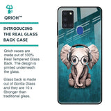 Adorable Baby Elephant Glass Case For Samsung Galaxy A21s