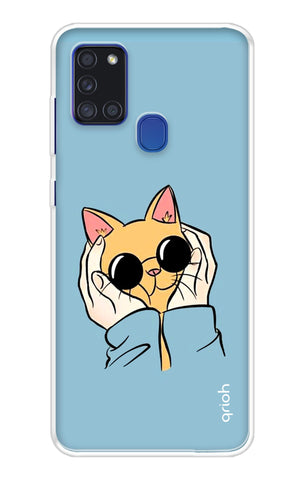 Attitude Cat Samsung A21s Back Cover