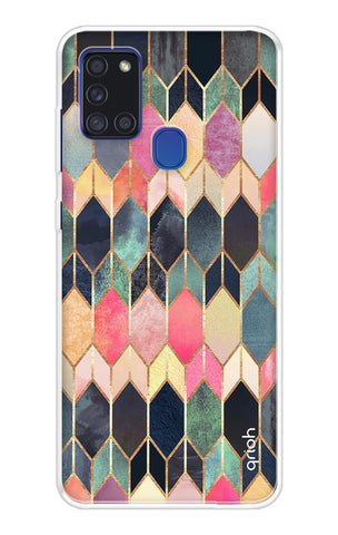 Shimmery Pattern Samsung A21s Back Cover