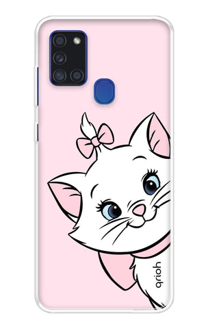 Cute Kitty Samsung A21s Back Cover