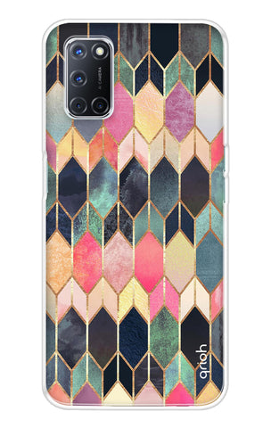 Shimmery Pattern Oppo A52 Back Cover