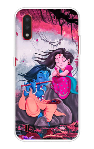 Radha Krishna Art Samsung Galaxy M01 Back Cover