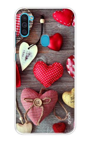 Valentine Hearts Samsung Galaxy M11 Back Cover