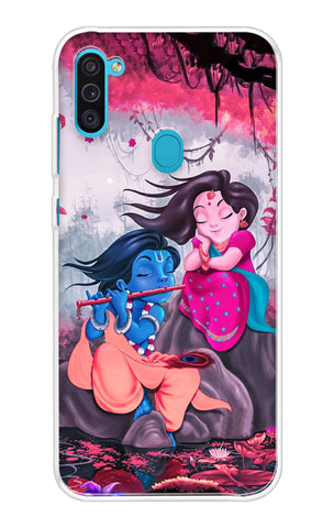 Radha Krishna Art Samsung Galaxy M11 Back Cover