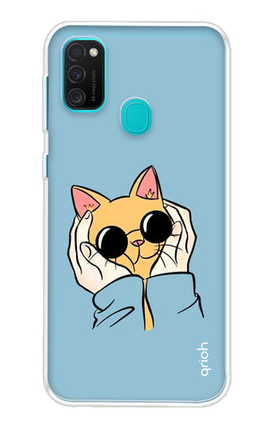 Attitude Cat Samsung Galaxy M21 Back Cover