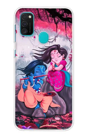 Radha Krishna Art Samsung Galaxy M21 Back Cover