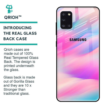 Colorful Waves Glass case for Samsung Galaxy A31