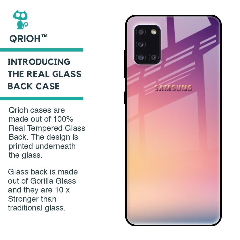 Lavender Purple Glass case for Samsung Galaxy A31