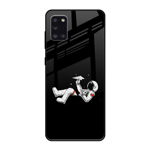 Space Traveller Samsung Galaxy A31 Glass Back Cover Online
