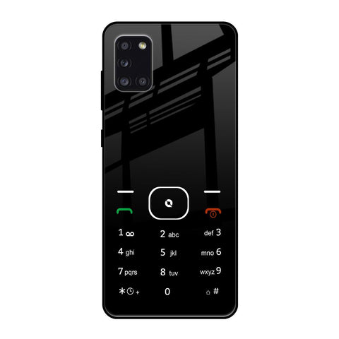 Classic Keypad Pattern Samsung Galaxy A31 Glass Back Cover Online