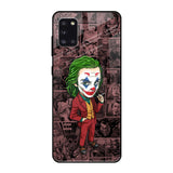 Joker Cartoon Samsung Galaxy A31 Glass Back Cover Online