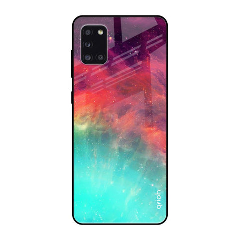 Colorful Aura Samsung Galaxy A31 Glass Back Cover Online