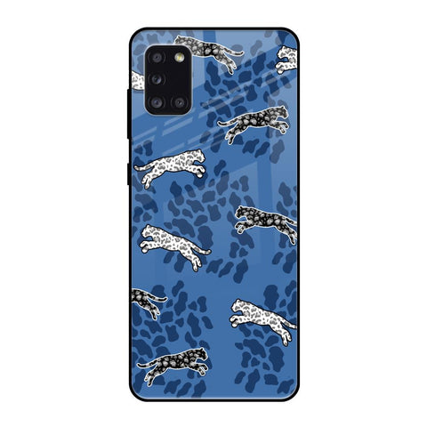 Blue Cheetah Samsung Galaxy A31 Glass Back Cover Online