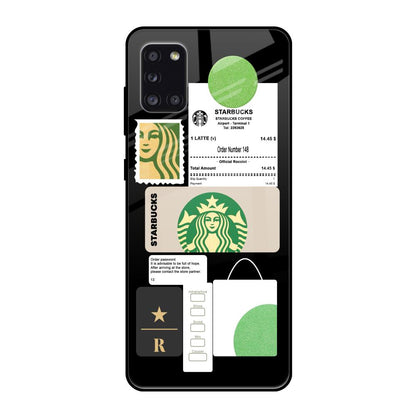 Coffee Latte Samsung Galaxy A31 Glass Back Cover Online