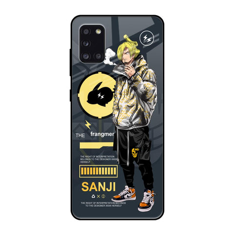 Cool Sanji Samsung Galaxy A31 Glass Back Cover Online
