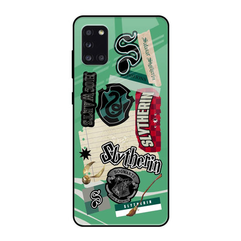 Slytherin Samsung Galaxy A31 Glass Back Cover Online