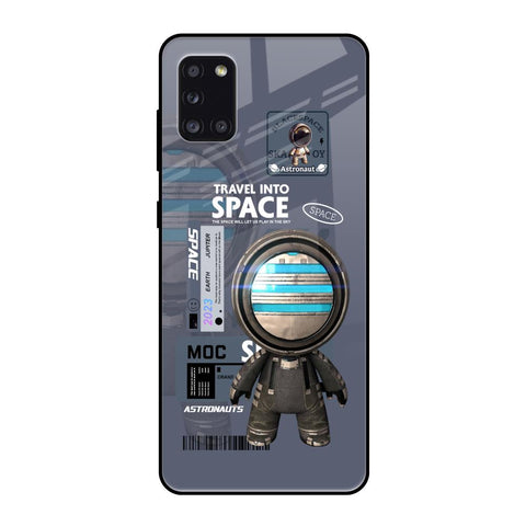 Space Travel Samsung Galaxy A31 Glass Back Cover Online