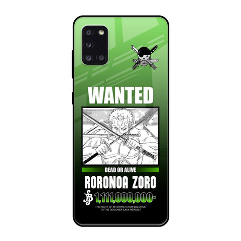 Zoro Wanted Samsung Galaxy A31 Glass Back Cover Online