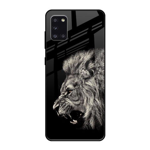 Brave Lion Samsung Galaxy A31 Glass Back Cover Online
