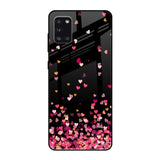 Heart Rain Fall Samsung Galaxy A31 Glass Back Cover Online