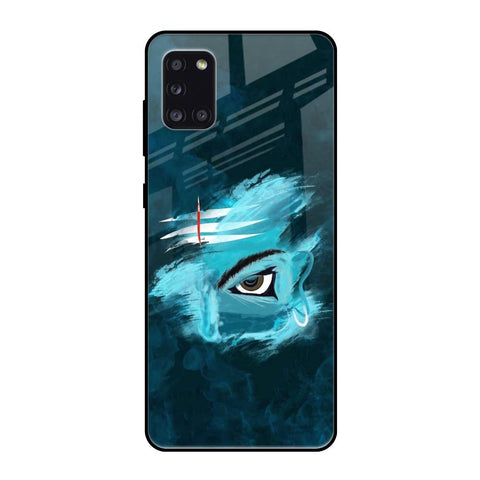 Power Of Trinetra Samsung Galaxy A31 Glass Back Cover Online